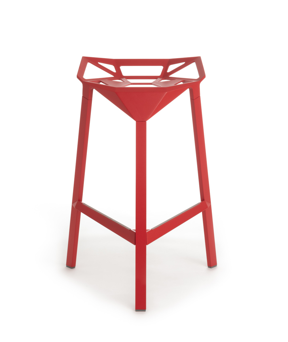 Magis Stool One Barhocker rot – 67 cm Design-Hocker Magis Stool One Barhocker 67 cm, rot, italienisches Design, stapelbar, modern, langlebig