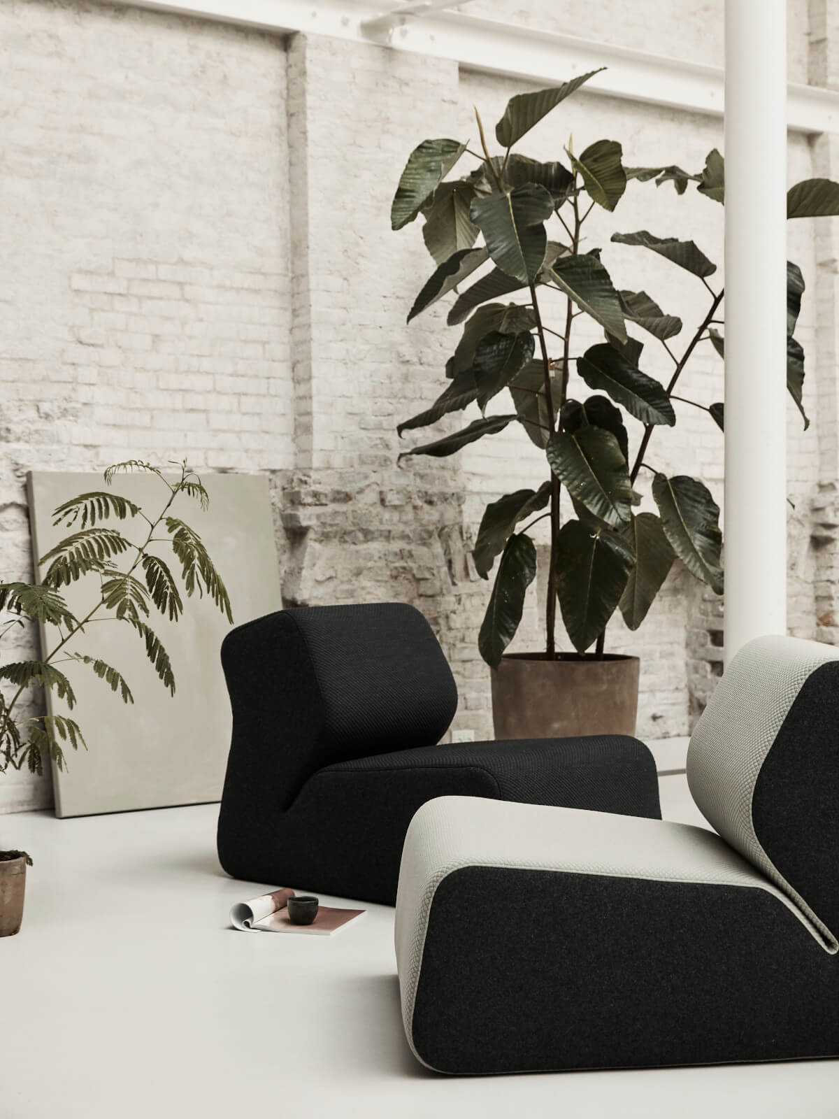 Softline Hugo Loungesessel, eleganter Design-Loungesessel mit hohem Sitzkomfort und klarer Formensprache