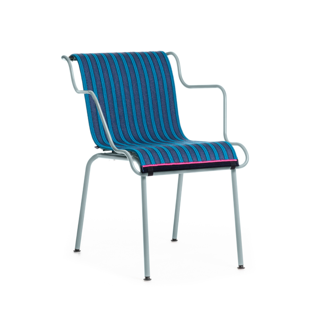 Magis South Armlehnstuhl Polsterauflage, blau/lightblue, ergonomisch, stilvoll, langlebiges Design