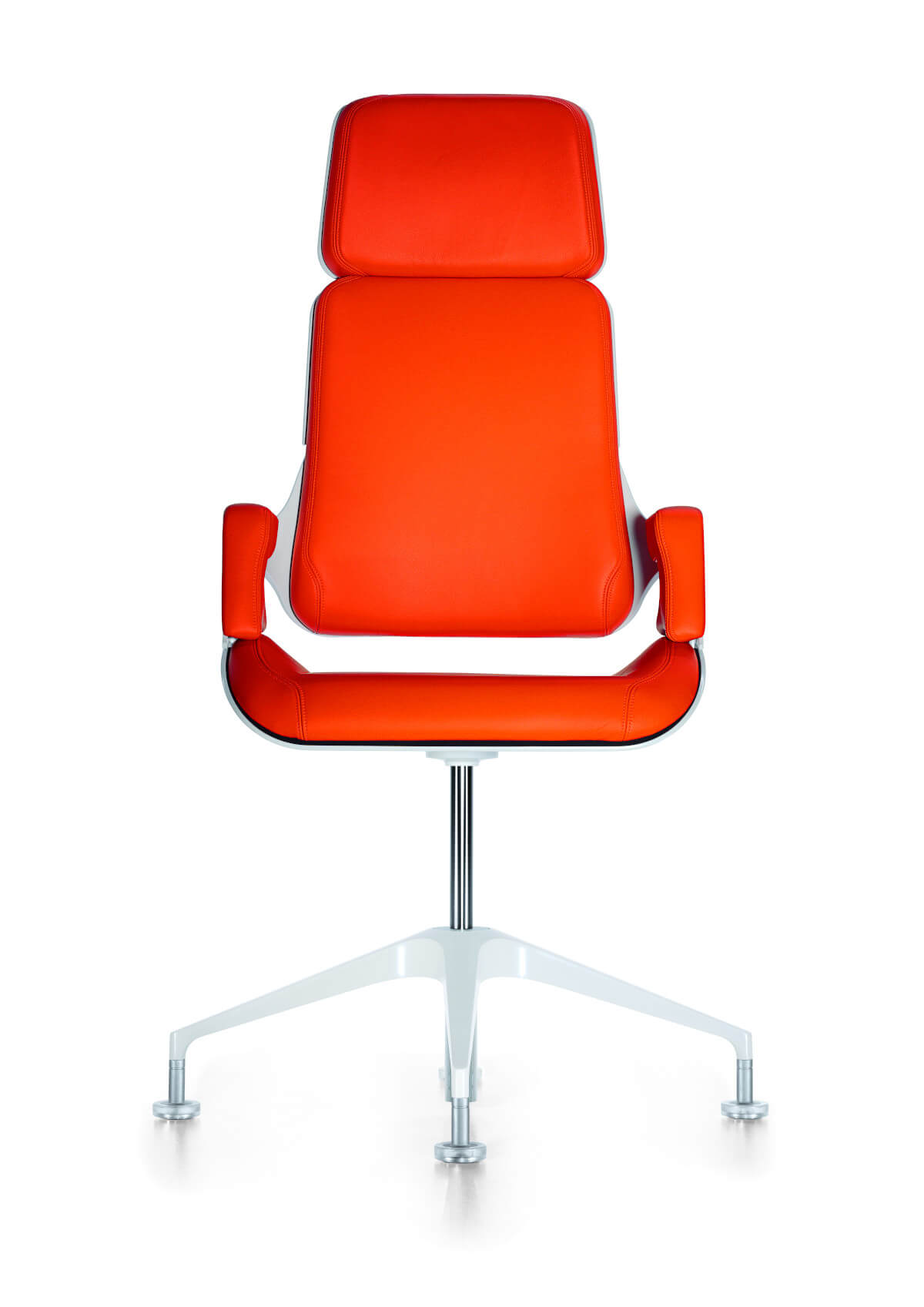 Silver 191S Konferenzsessel von Interstuhl mit drehbarem Fuß, edlem Leder und zeitlosem Design für moderne Konferenzräume