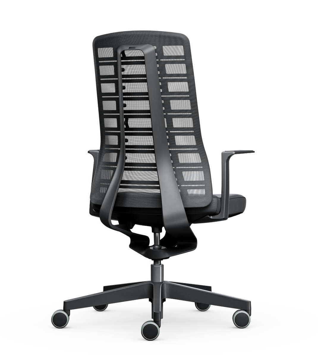 Komfortabler Homeoffice-Drehstuhl Interstuhl PUREis3 PU213 mit beweglicher Rückenlehne und anpassungsfähigem Sitzkomfort