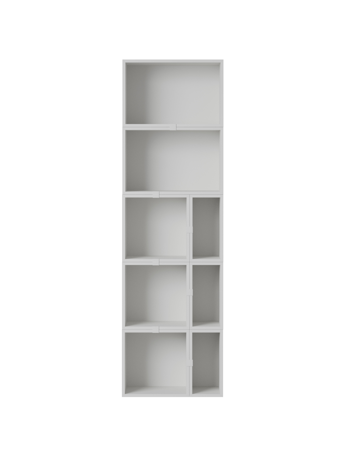 Stacked Storage Bookcase -  Configuration 7, grau Stacked Storage Bookcase -  Configuration 7, grau