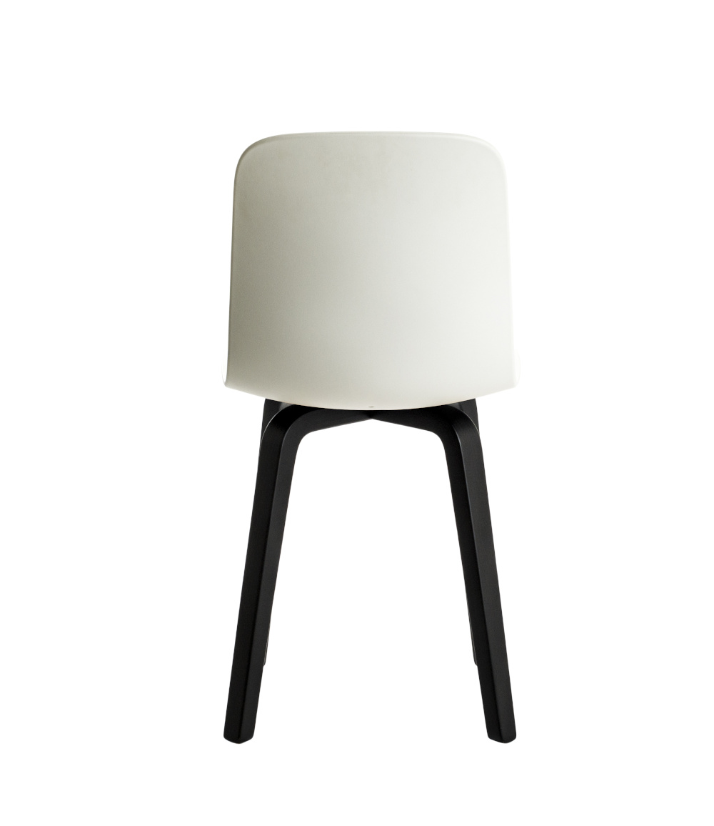 Magis Substance Stuhl, Esche schwarz/weiß, minimalistisches Design, stabil, ergonomisch, italienischer Klassiker