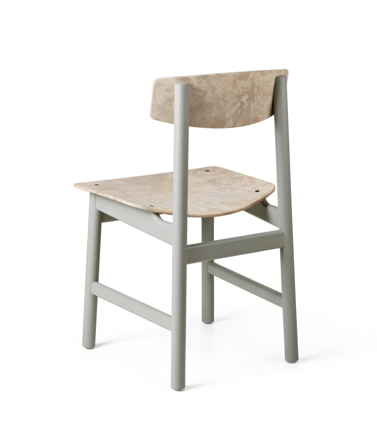 Conscious Chair 3162, buche grau lackiert / wood waste grey