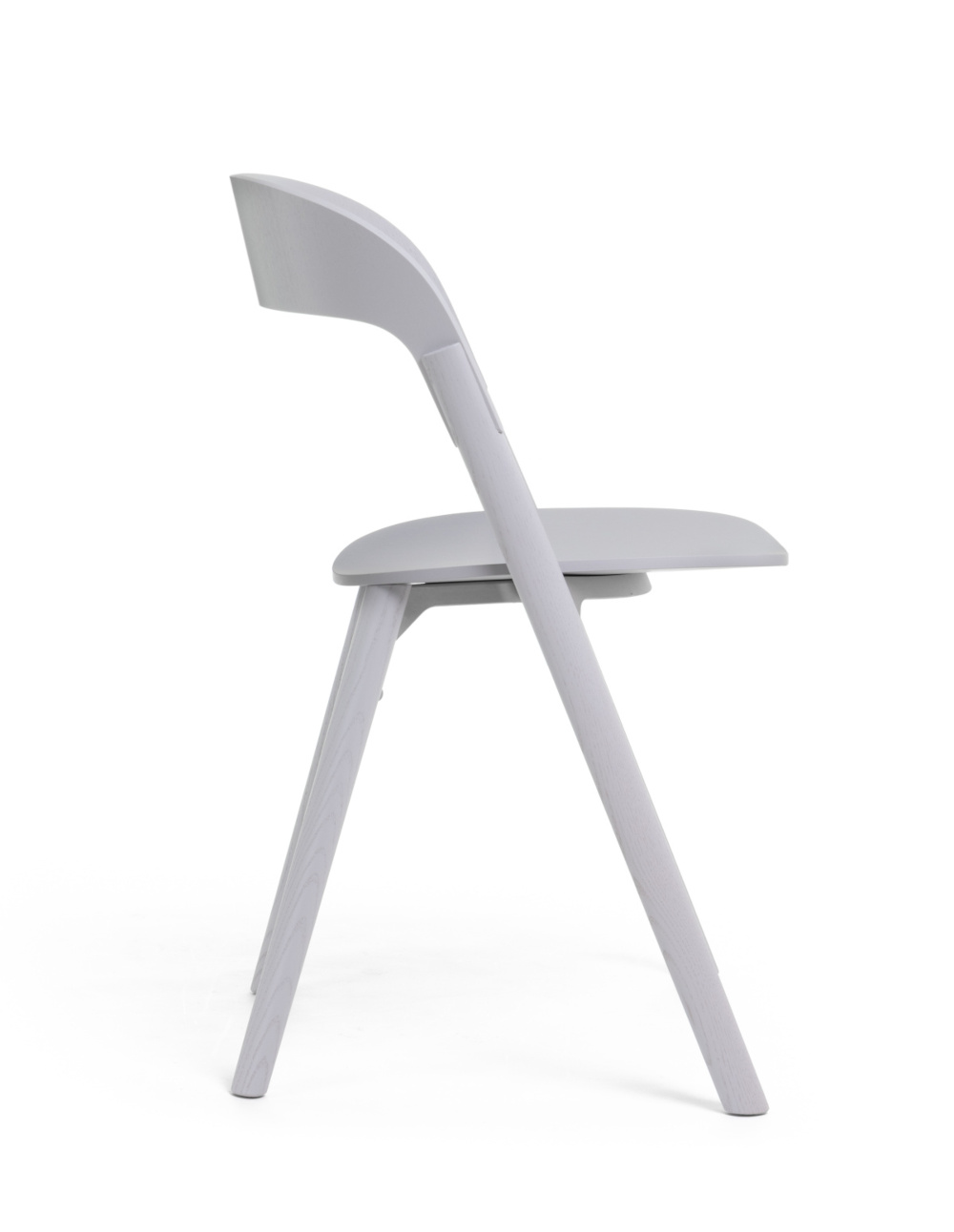 Magis Pila Stuhl grau, stapelbarer Design-Stuhl, modern, komfortabel, italienische Qualität