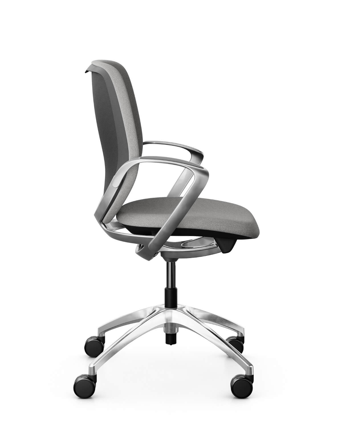 Giroflex 313-4539 Drehstuhl mit Polsterrücken, moderner Bürostuhl für komfortable und flexible Arbeitsplätze