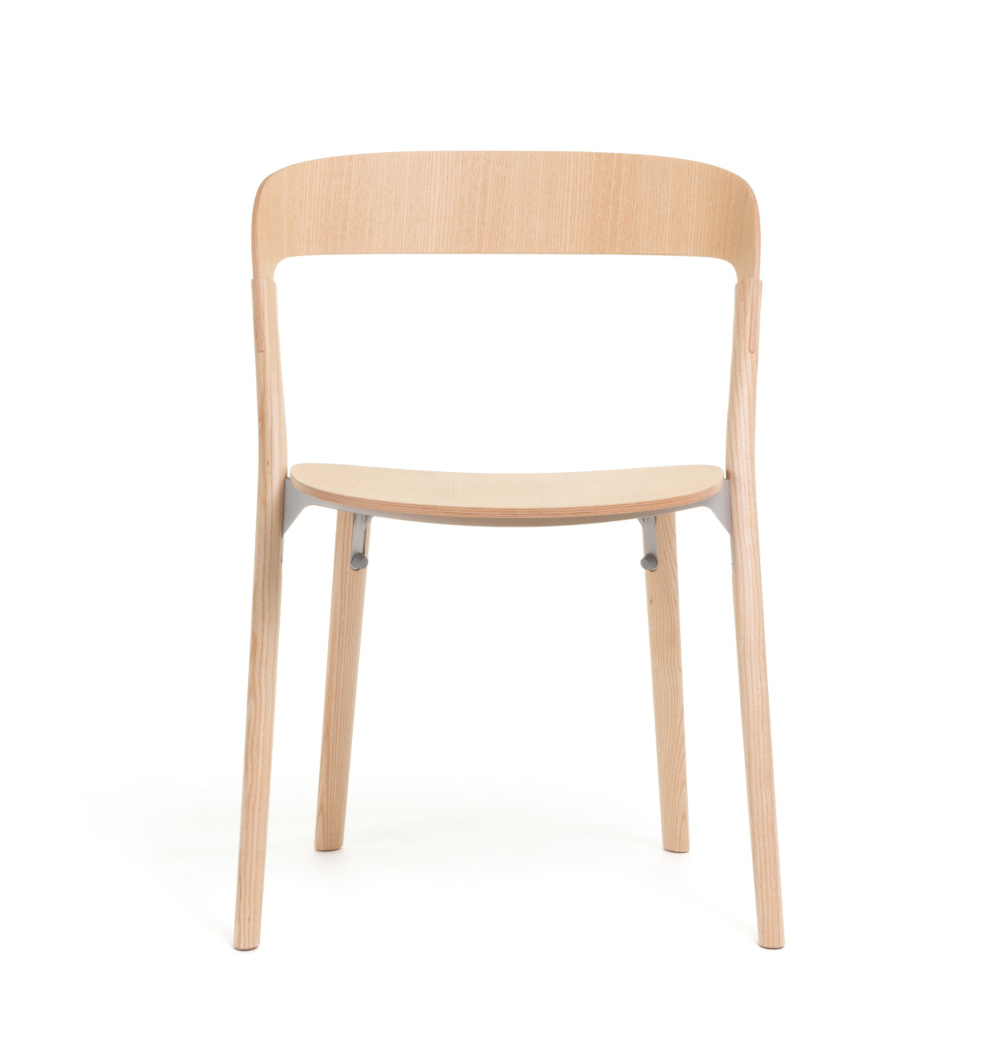 Magis Pila Stuhl natur, italienisches Design, ergonomisch, stapelbar, komfortabel, modernes Möbel