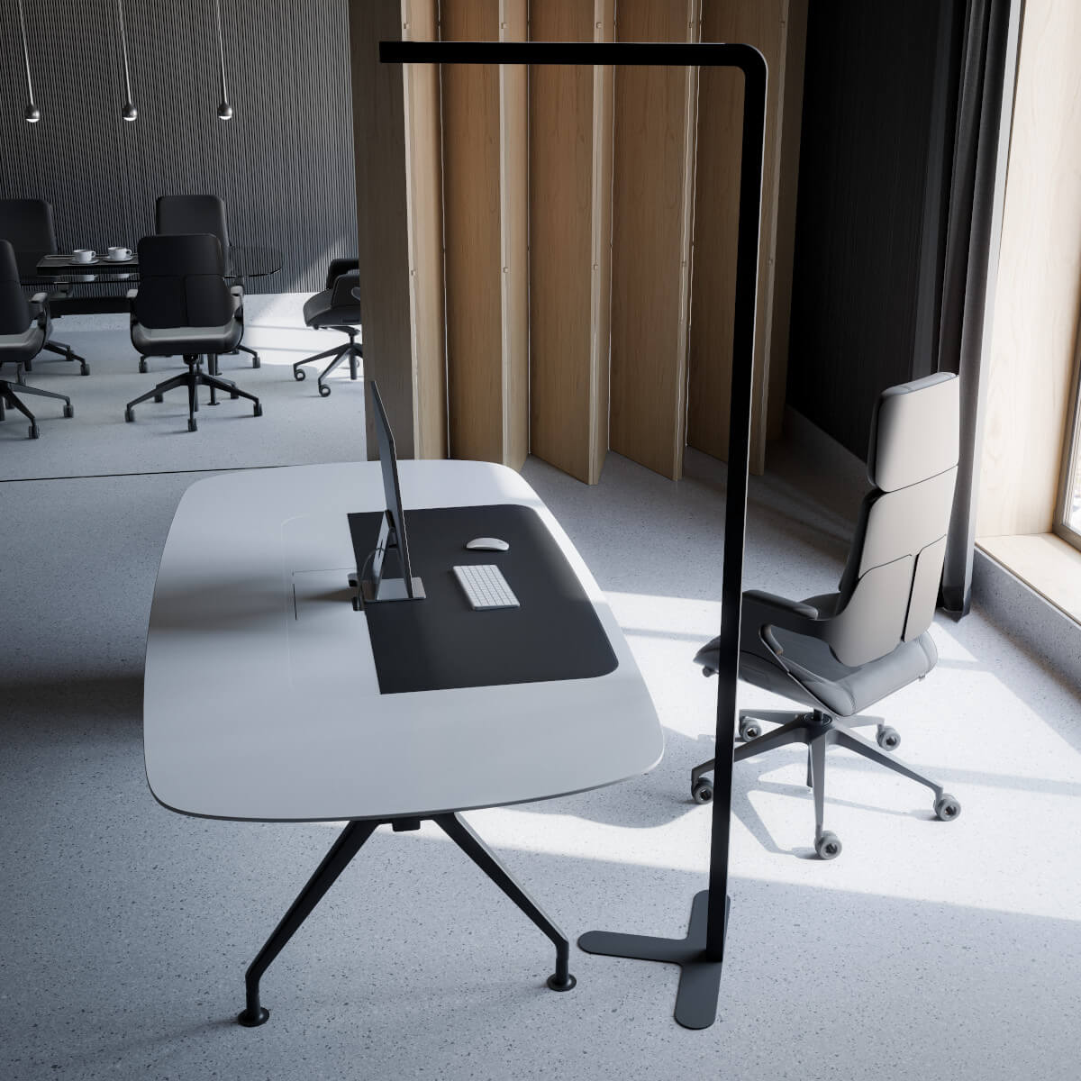 Interstuhl 362S Silver Drehstuhl aus Aluminium mit ergonomischer Sitzform und exklusiver Optik fürs Büro.