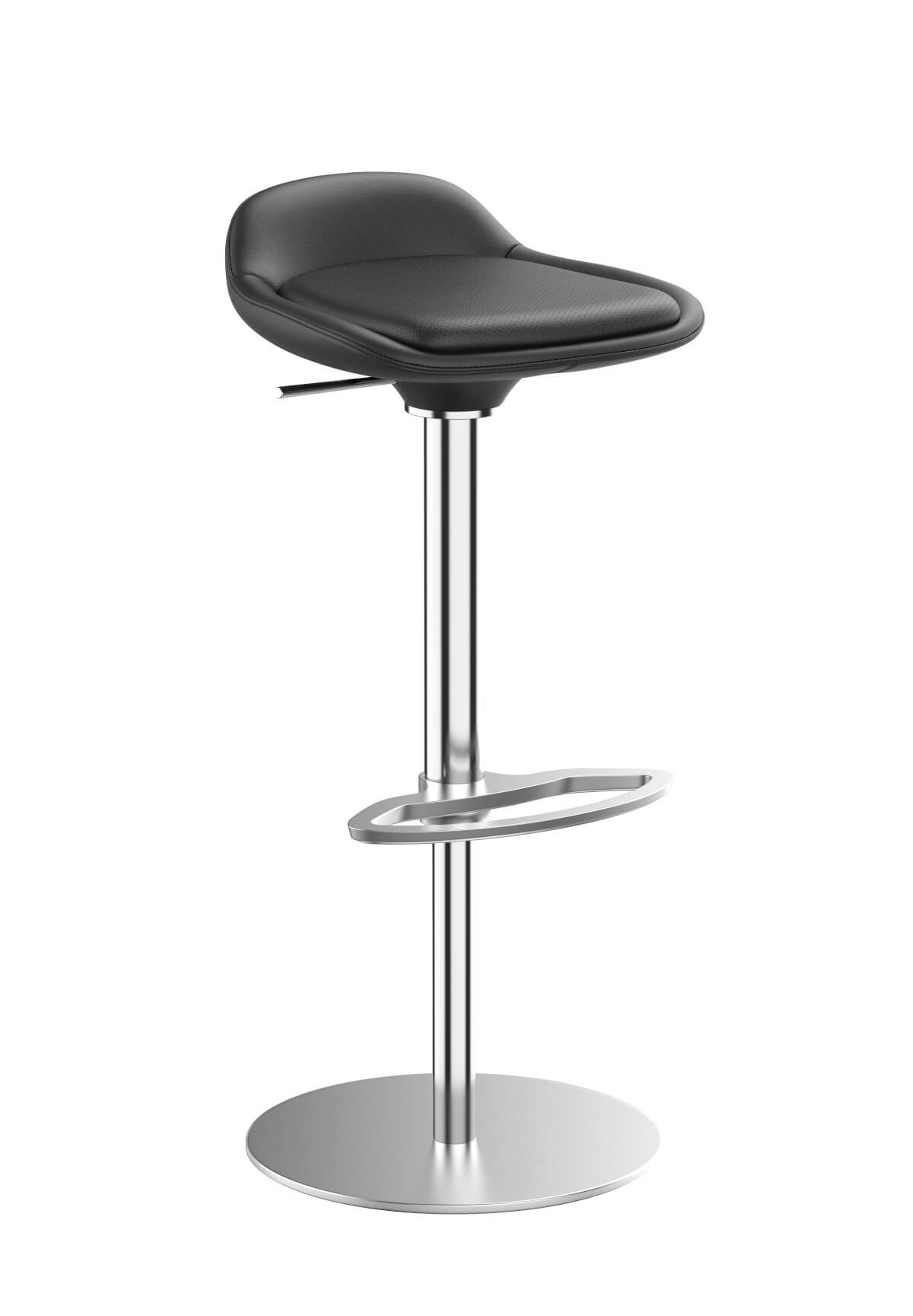 Bequemer Barhocker Interstuhl LIMEis5 LI780 mit Fußstütze und hoher Rückenlehne, ideal für Küche, Theke oder Office Bar