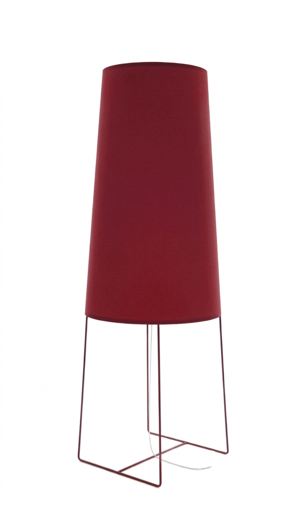 SlimSophie Stehleuchte von FRAUMAIER in Burgundy, schlankes Design, dimmbar, moderne LED-Beleuchtung für Wohnzimmer
