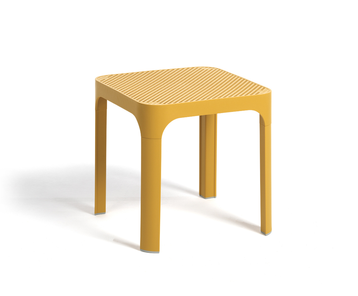 Nardi Net Table 40 Beistelltisch, italenisches Design, senape, langlebig, funktional