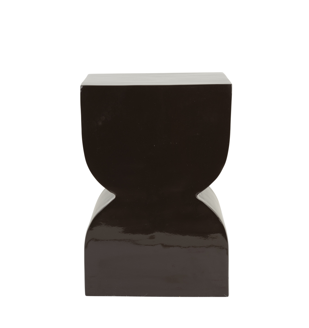 Cones Hocker, glänzend braun