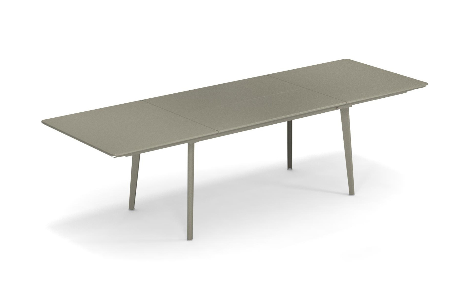 Plus4 Ausziehtisch 160 cm, graugrün