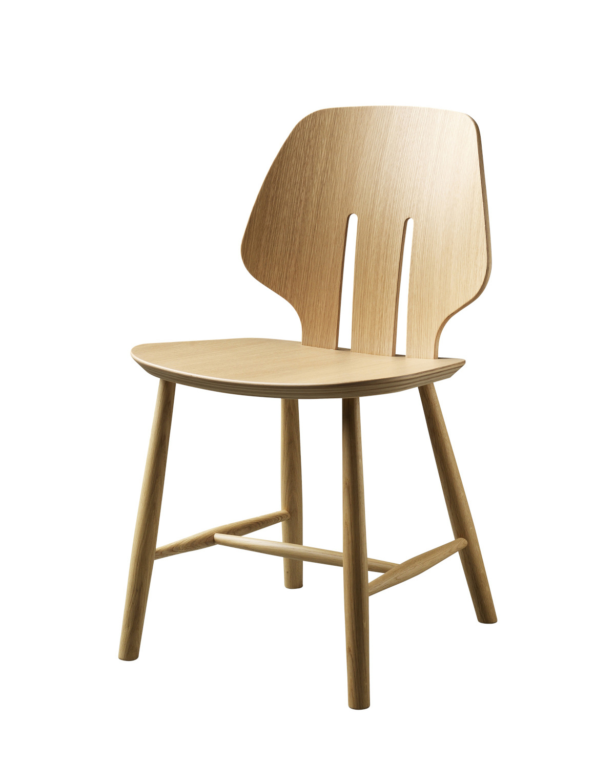 FDB Møbler J67 Stuhl, FSC®-Holz Eiche natur, ergonomisch, nachhaltig, funktional, skandinavisch