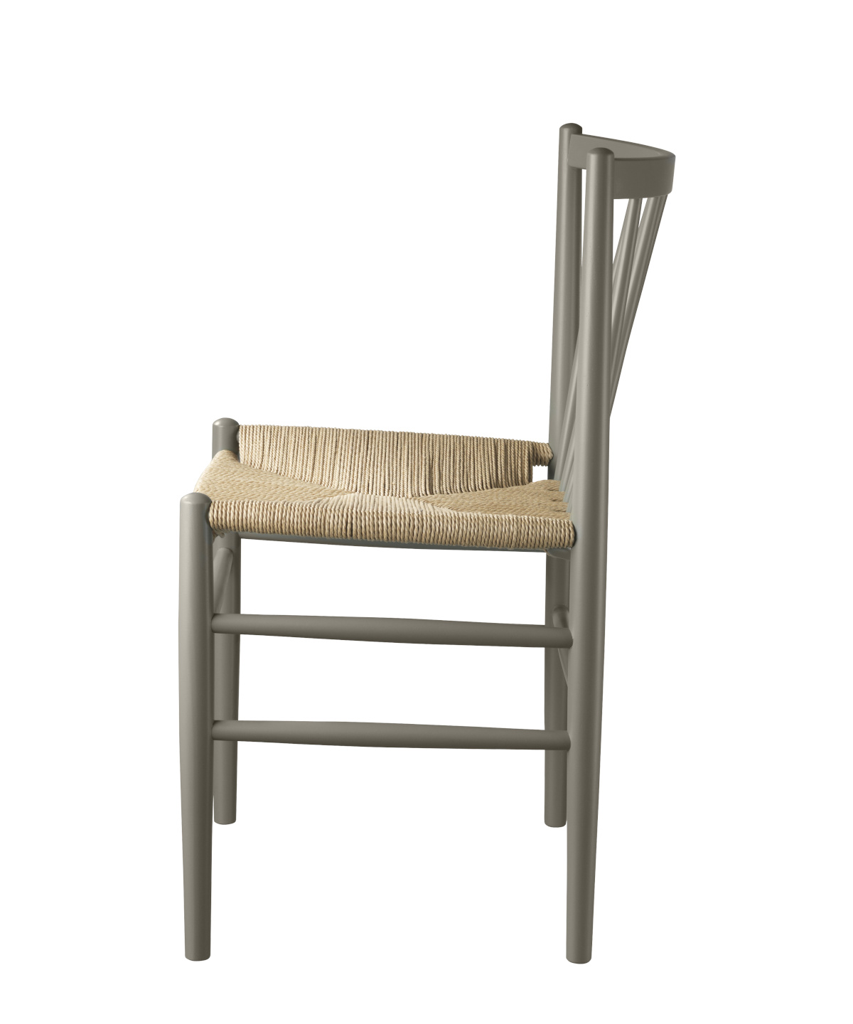 J80 Stuhl, buche schwarz / naturgeflecht
