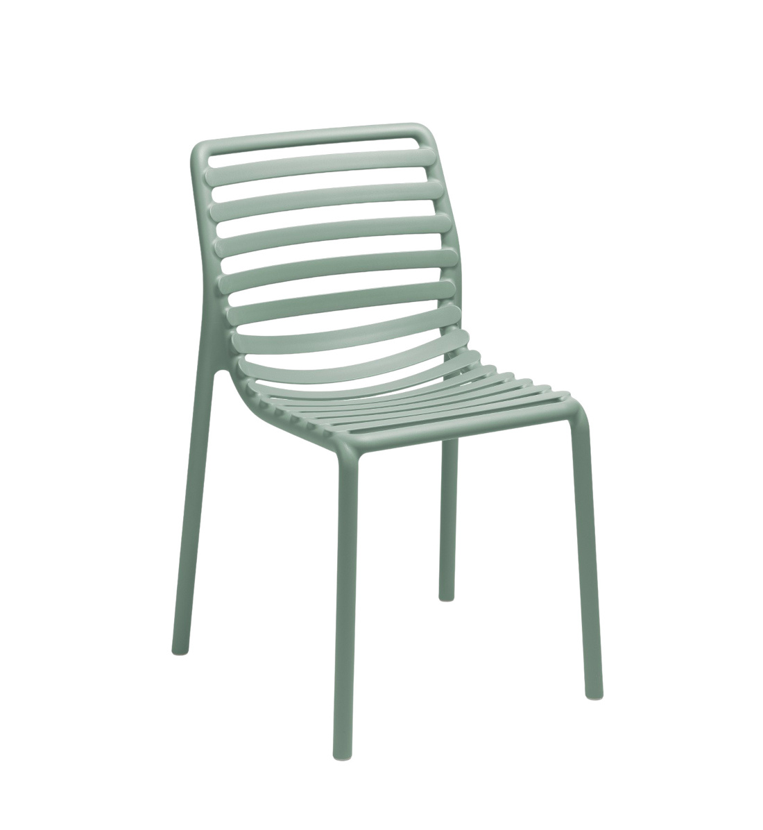 Nardi Doga Gartenstuhl menta, leichter Outdoor-Stuhl aus wetterfestem Polypropylen, modern, stapelbar, Made in Italy