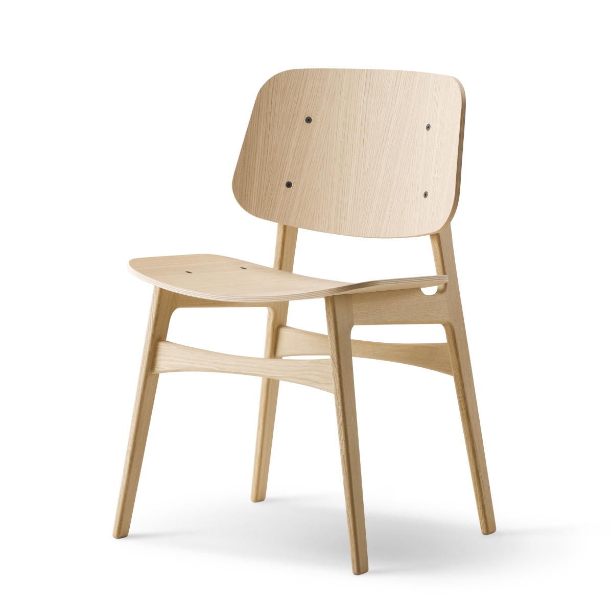 Søborg Wood Base Stuhl, walnuss lackiert