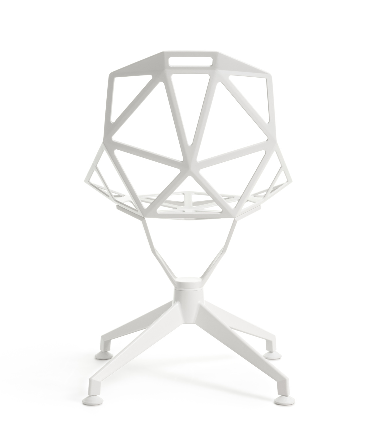 Chair One 4Star, nicht drehbar, graugrün