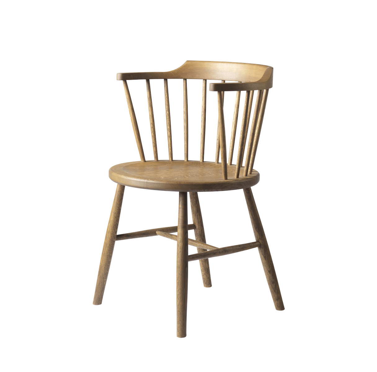 FDB Møbler J18 Stuhl, FSC®-Eiche braun geölt, ergonomisch, nachhaltig, funktional, skandinavisch