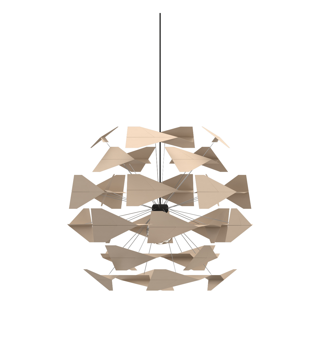 TR747 Pendelleuchte, Ø 80 x 60 cm, birke natur