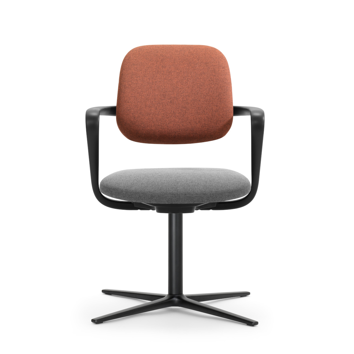 Ategra Drehstuhl 4-Sternfuss flach mit Gleitern