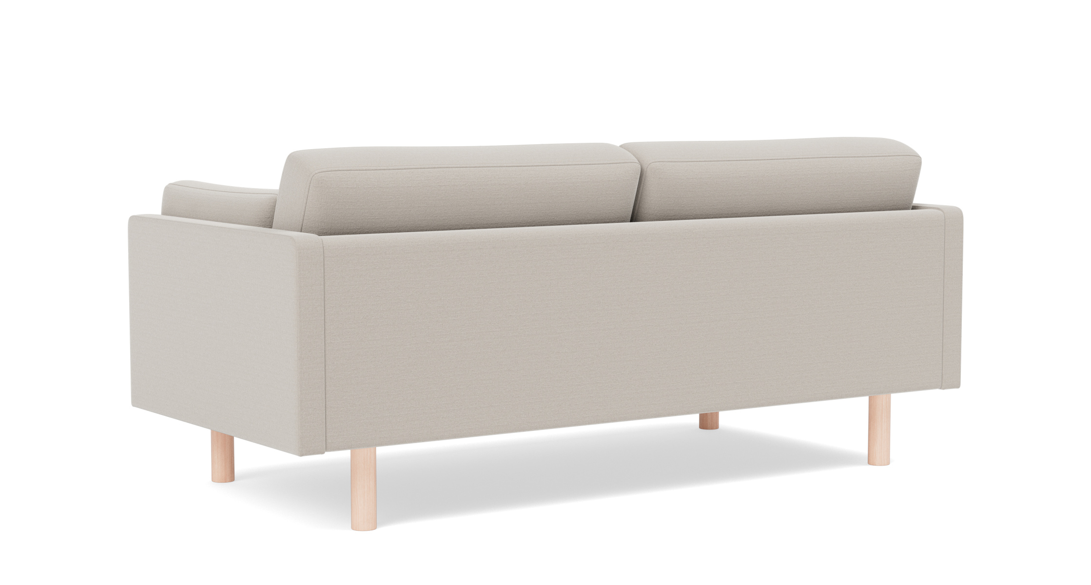 EJ220 Sofa 2-Sitzer, 76 cm, eiche geseift / re-wool 198