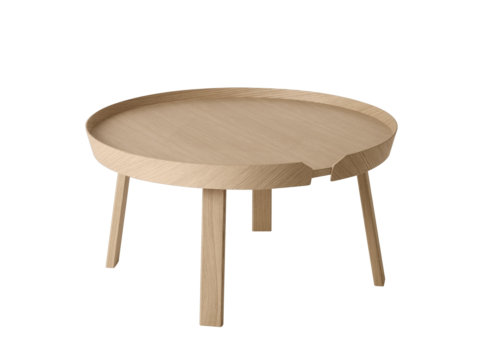 Muuto Around Couchtisch Ø 72 cm in Eiche natur – hochwertiger Designertisch für stilvolle Räume Muuto Around Couchtisch Ø 72 cm in Eiche natur – modernes skandinavisches Design für elegante Wohnzimmer