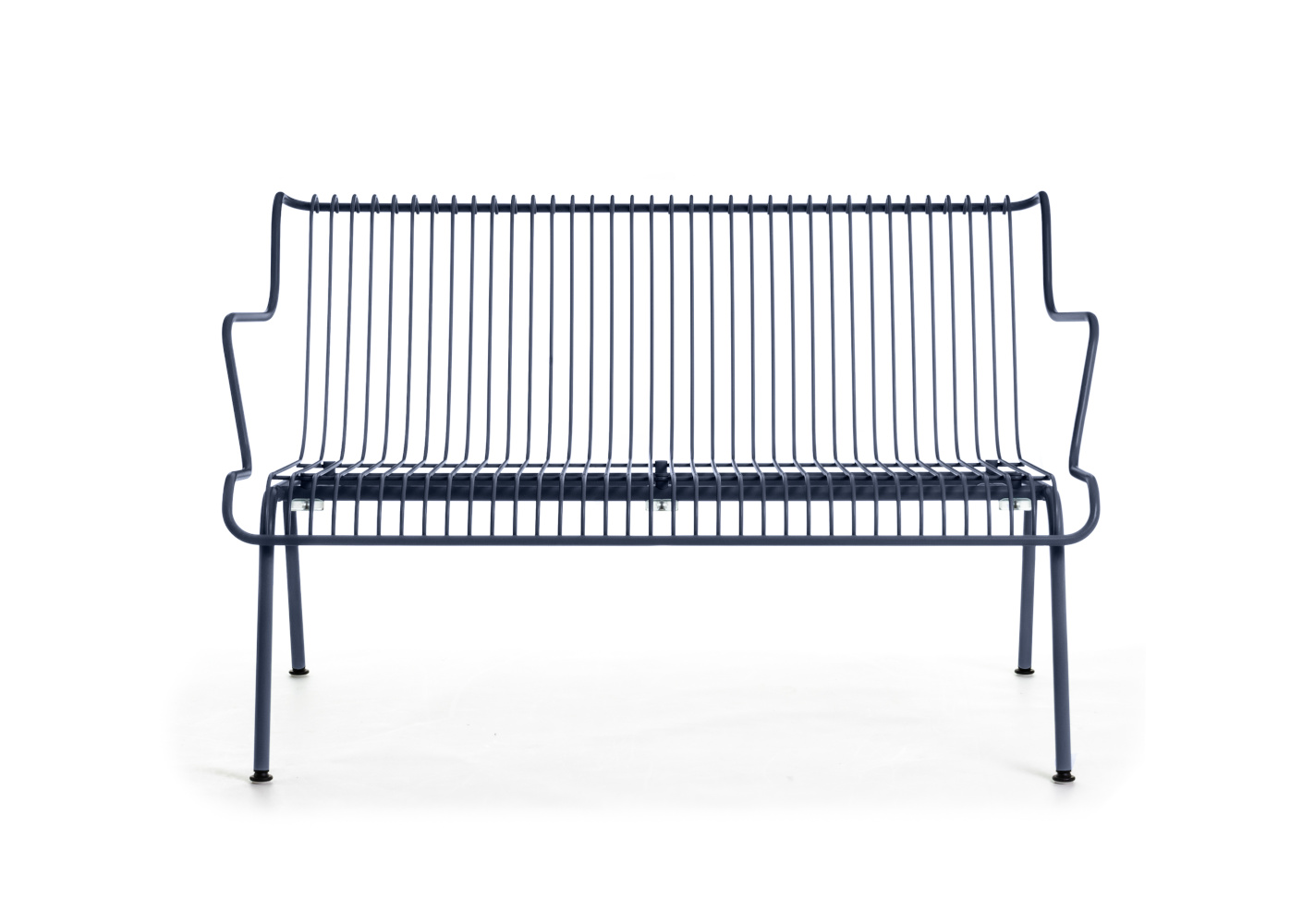 Magis South Bank 70 cm, night blue, wetterfeste Outdoor-Bank, ergonomisch, langlebig, modernes Design