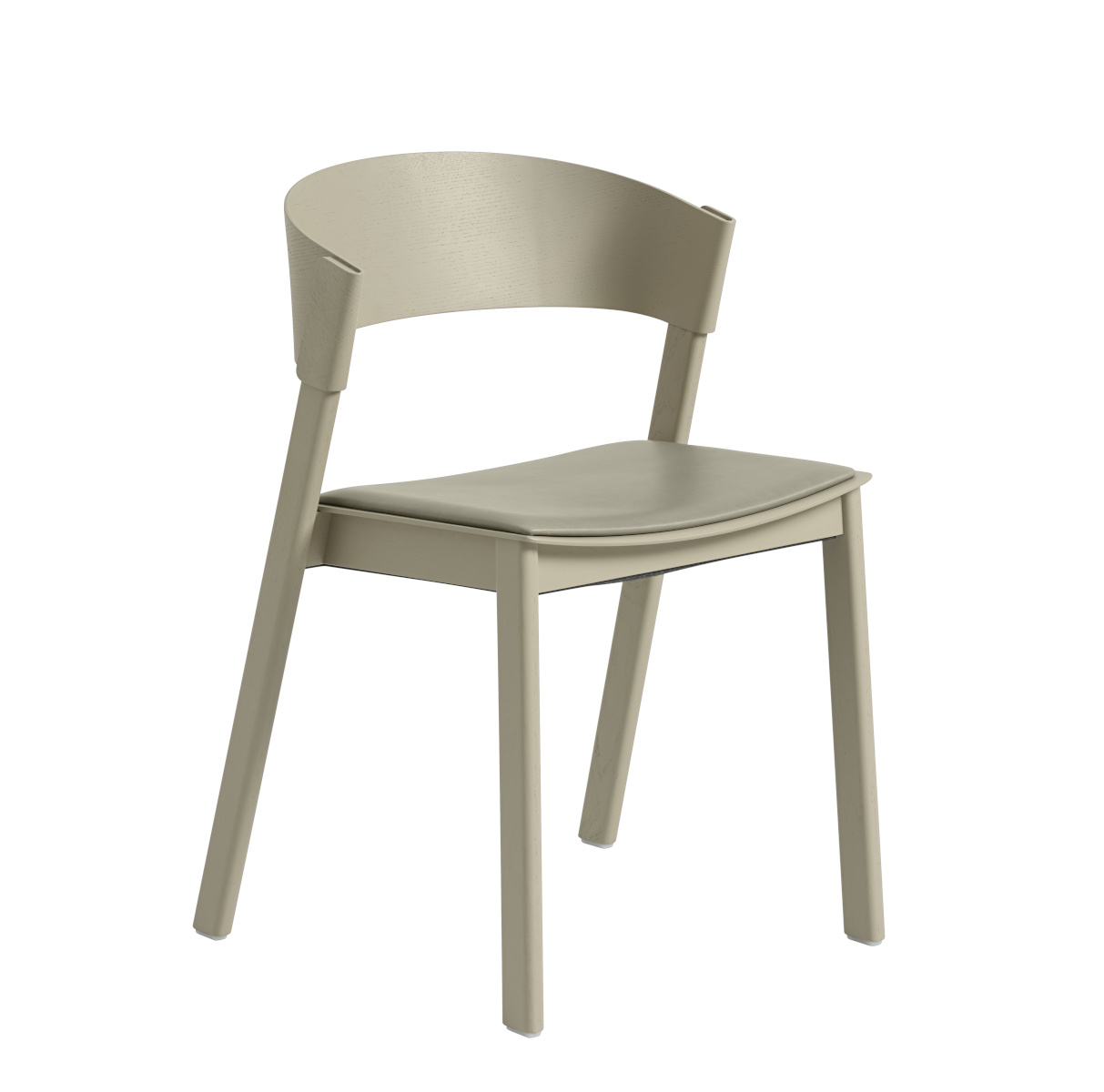 Cover Stuhl, refine leder stone / dark beige