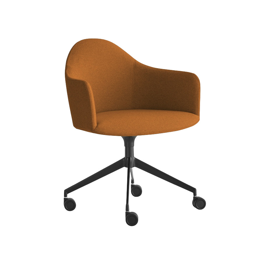 Edit Sessel, drehbarem 4-Strahl-Kreuzfuß