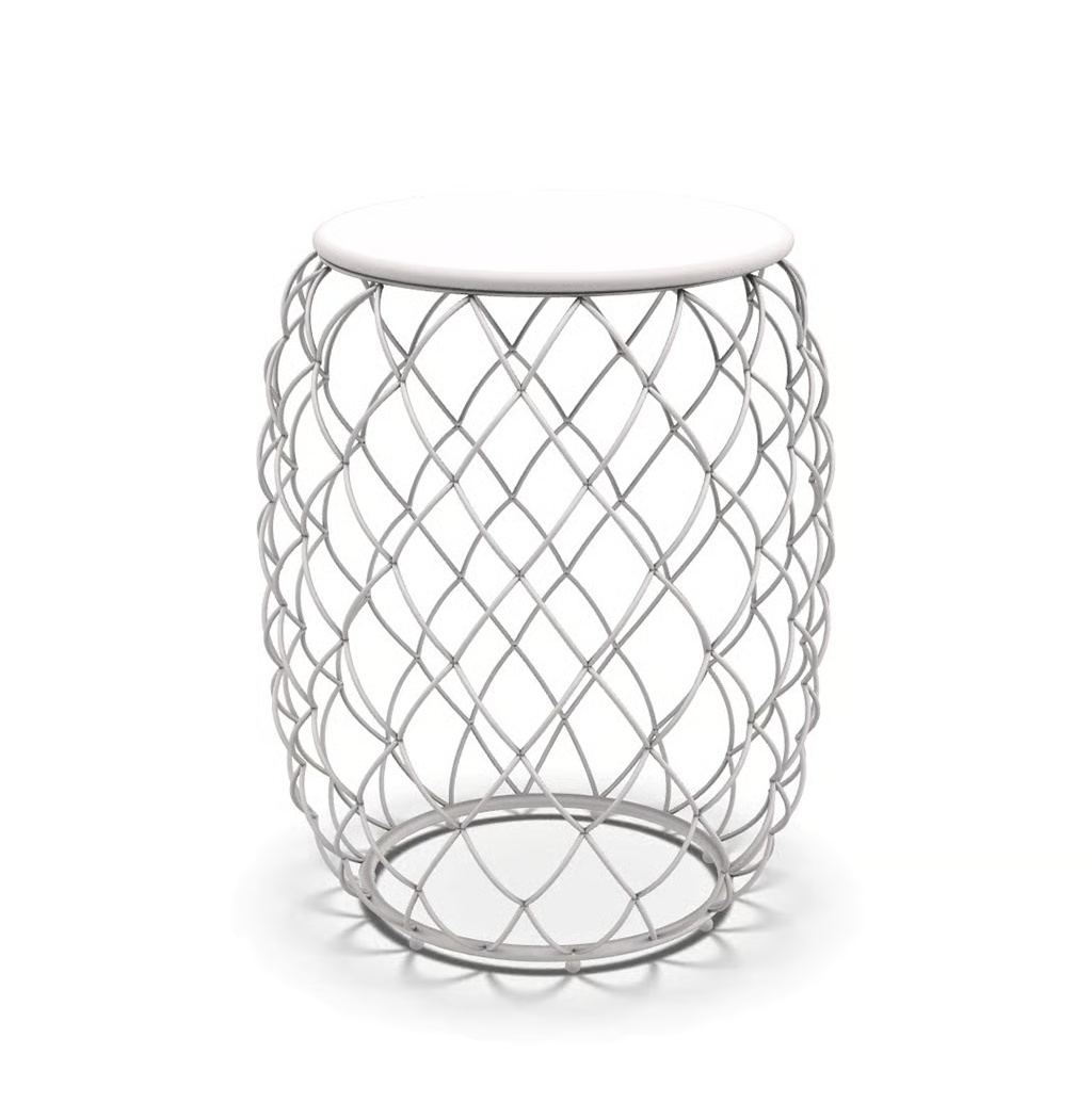 Magis Piña Beistelltisch weiß – modernes Designmöbel Magis Piña Beistelltisch weiß, HPL-Platte, modernes italienisches Design, stabil, vielseitig einsetzbar