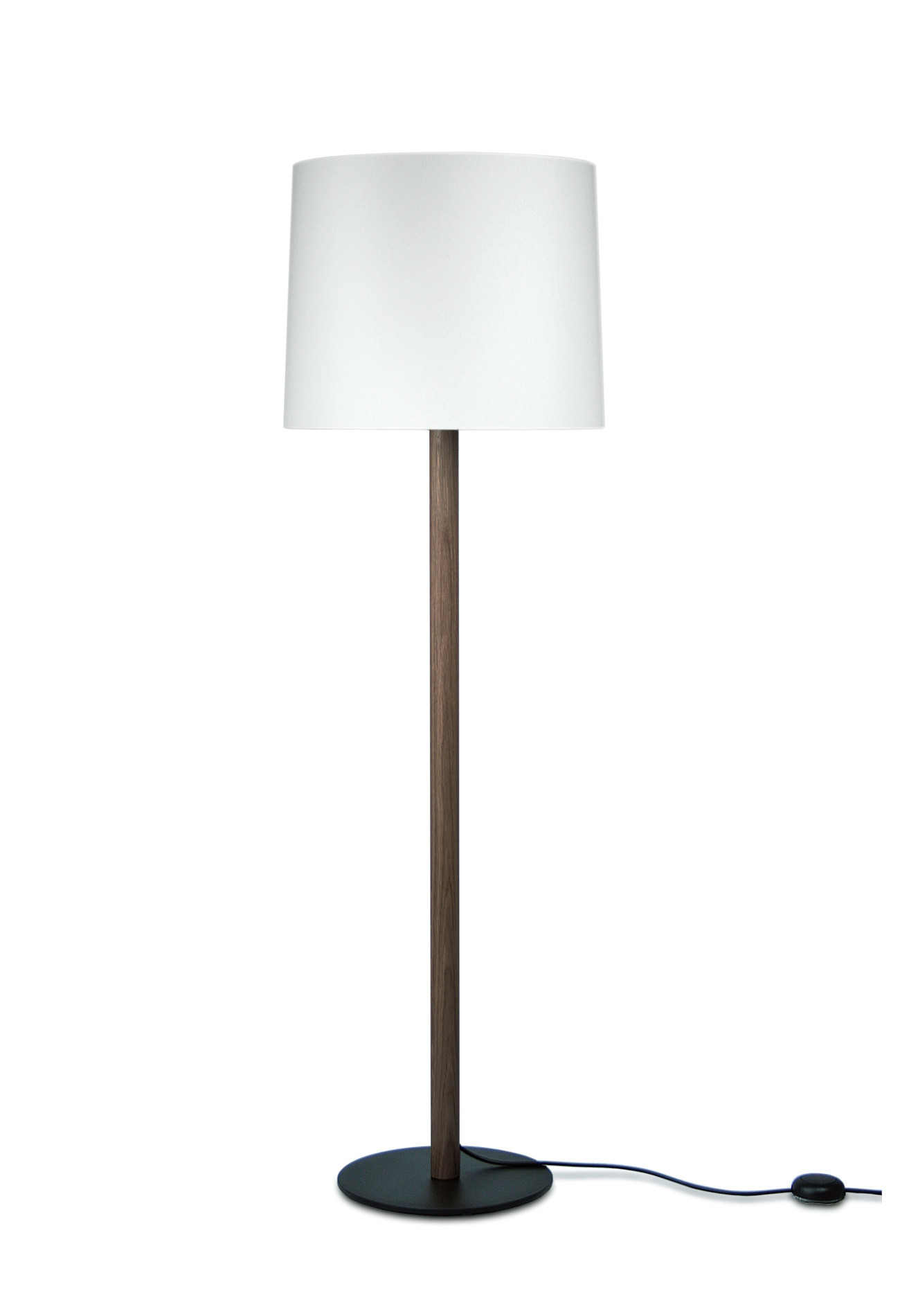Miyu High Stehleuchte, eiche geräuchert / weiß