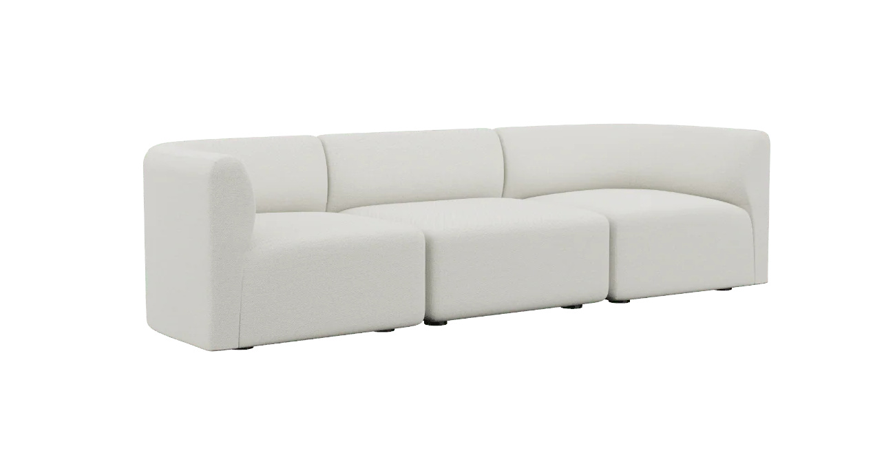 Fjord Sofa 3-Sitzer, sealife ivory