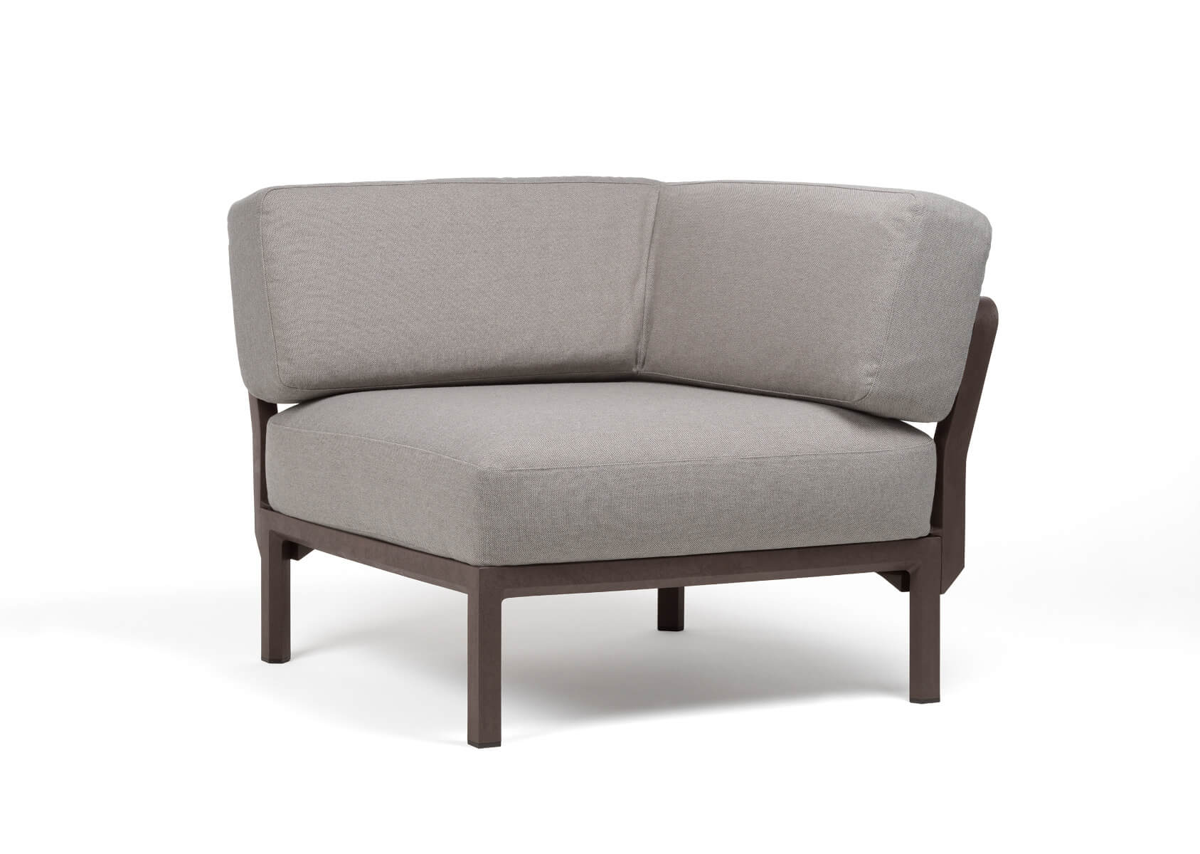 Nardi Maximo 5 Modulsofa Eckelement terra/lava Sunbrella, wetterfest, langlebig, italienisches Design, Outdoor