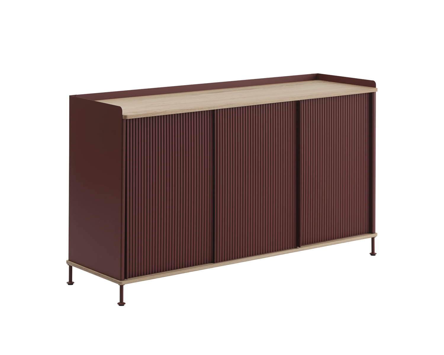 Enfold Sideboard, 148 x 85 cm, eiche geölt / deep red Enfold Sideboard, 148 x 85 cm, eiche geölt / deep red