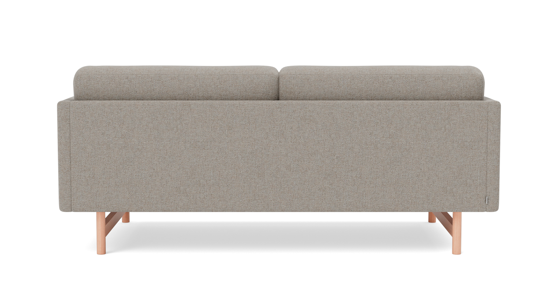 Calmo Sofa 2-Sitzer, 80 cm, schwarz / re-wool 128