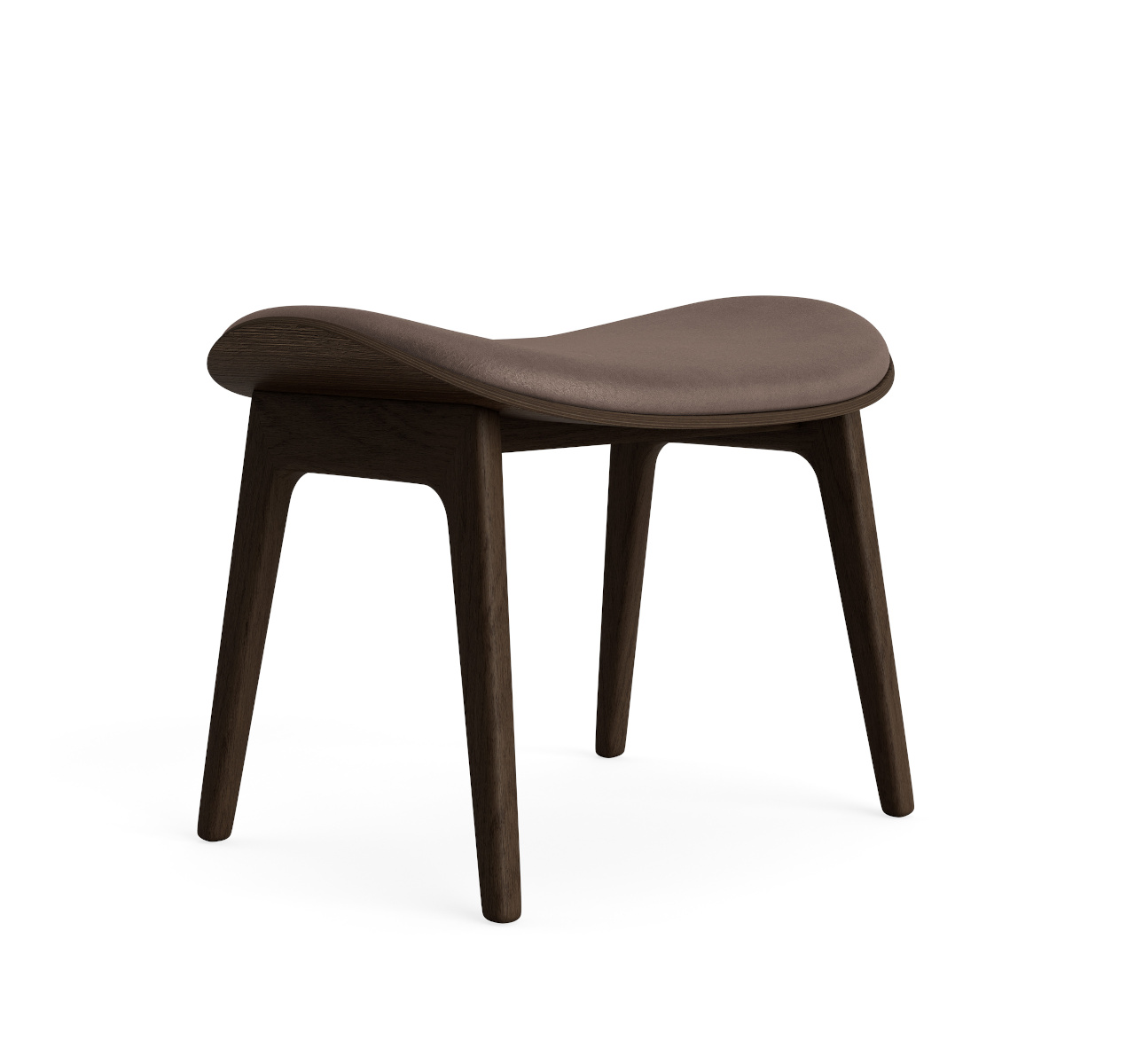 Elephant Hocker, eiche geräuchert / dunes dark brown 21001