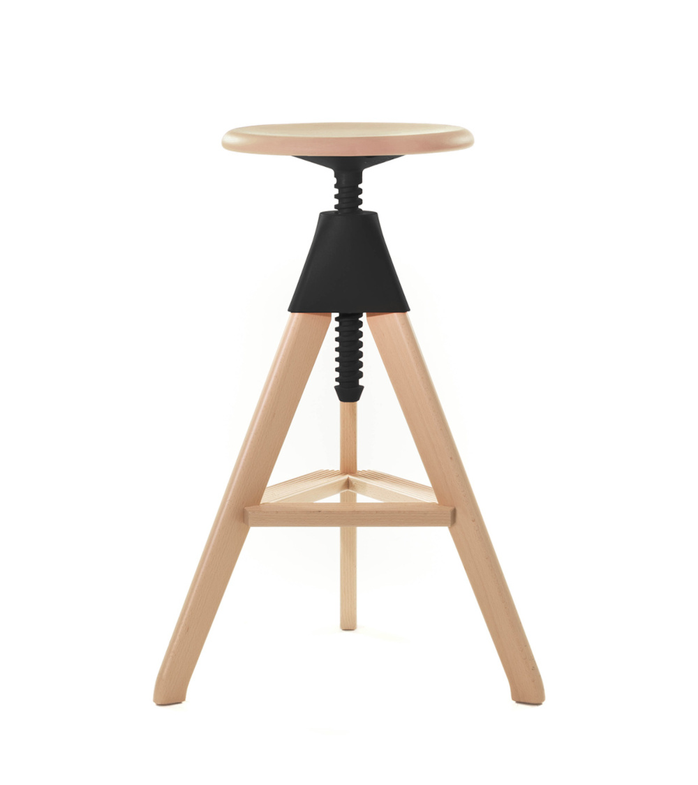 Magis Tom The Wild Bunch Barhocker, schwarz, modernes Design, stapelbar, langlebig, italienischer Designerstuhl