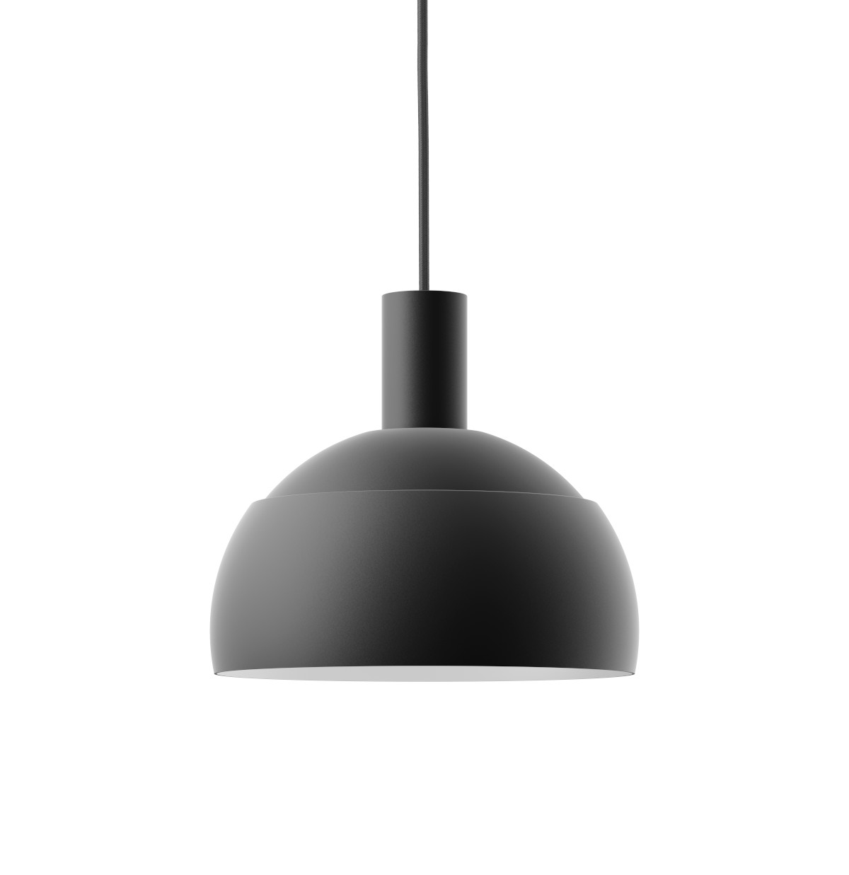 Louis Poulsen FJ Elements Hängeleuchte in Schwarz, stilvolle Pendelleuchte im skandinavischen Design, ideal für Esstischbeleuchtung