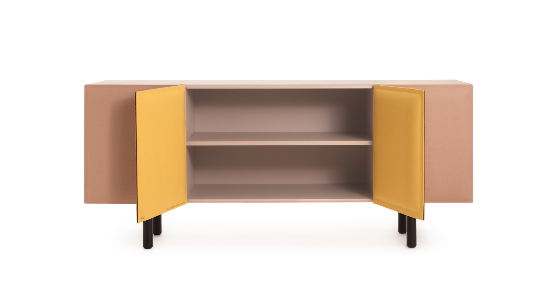 Magis Tacito Sideboard, blush/gelb, elegantes Design, hochwertig, vielseitig, Made in Italy