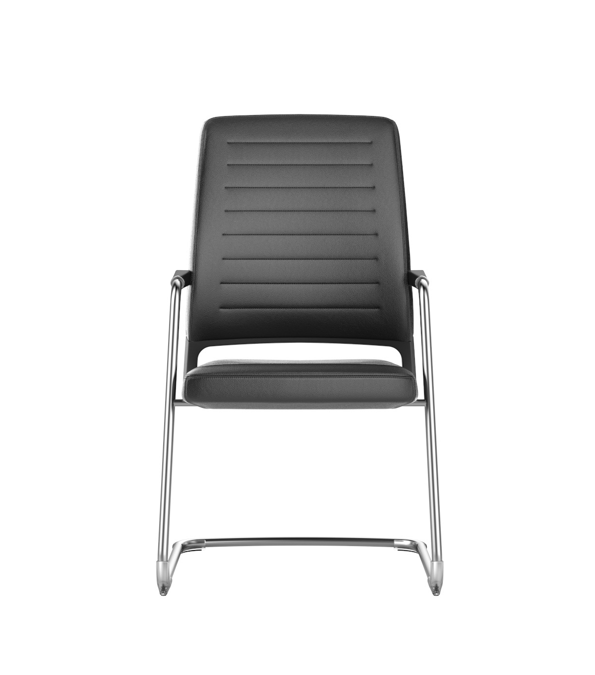 Design-Besucherstuhl Interstuhl VINTAGEis5 57V0 mit atmungsaktivem Rücken und komfortabler Sitzfläche.