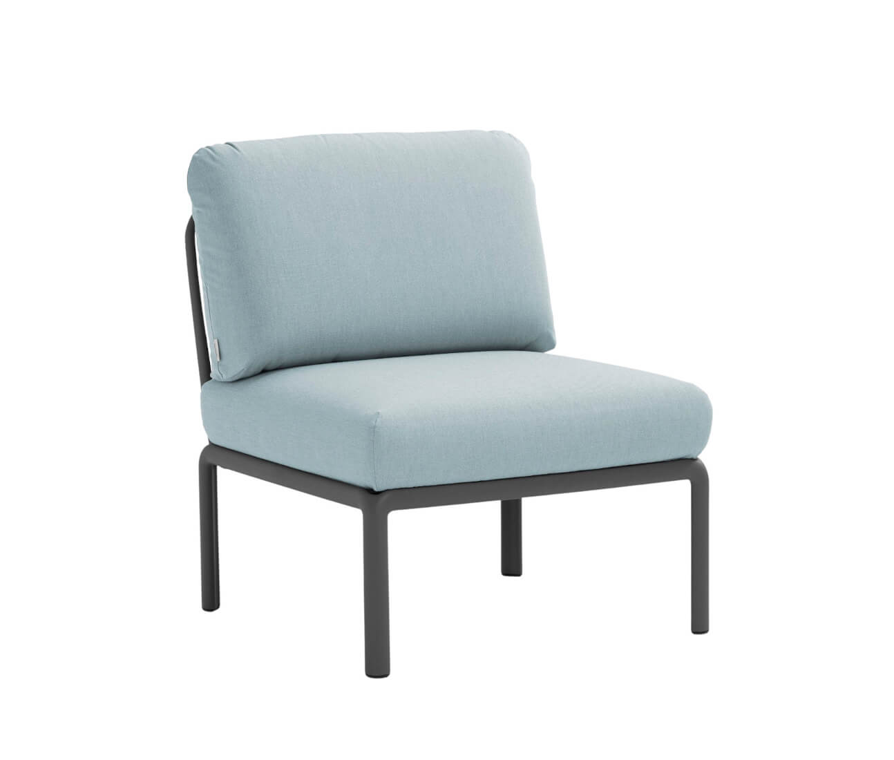 Nardi Komodo Modulsofa Mittelelement anthrazit/ghiaccio Sunbrella, wetterfest, langlebig, modernes Outdoor-Design