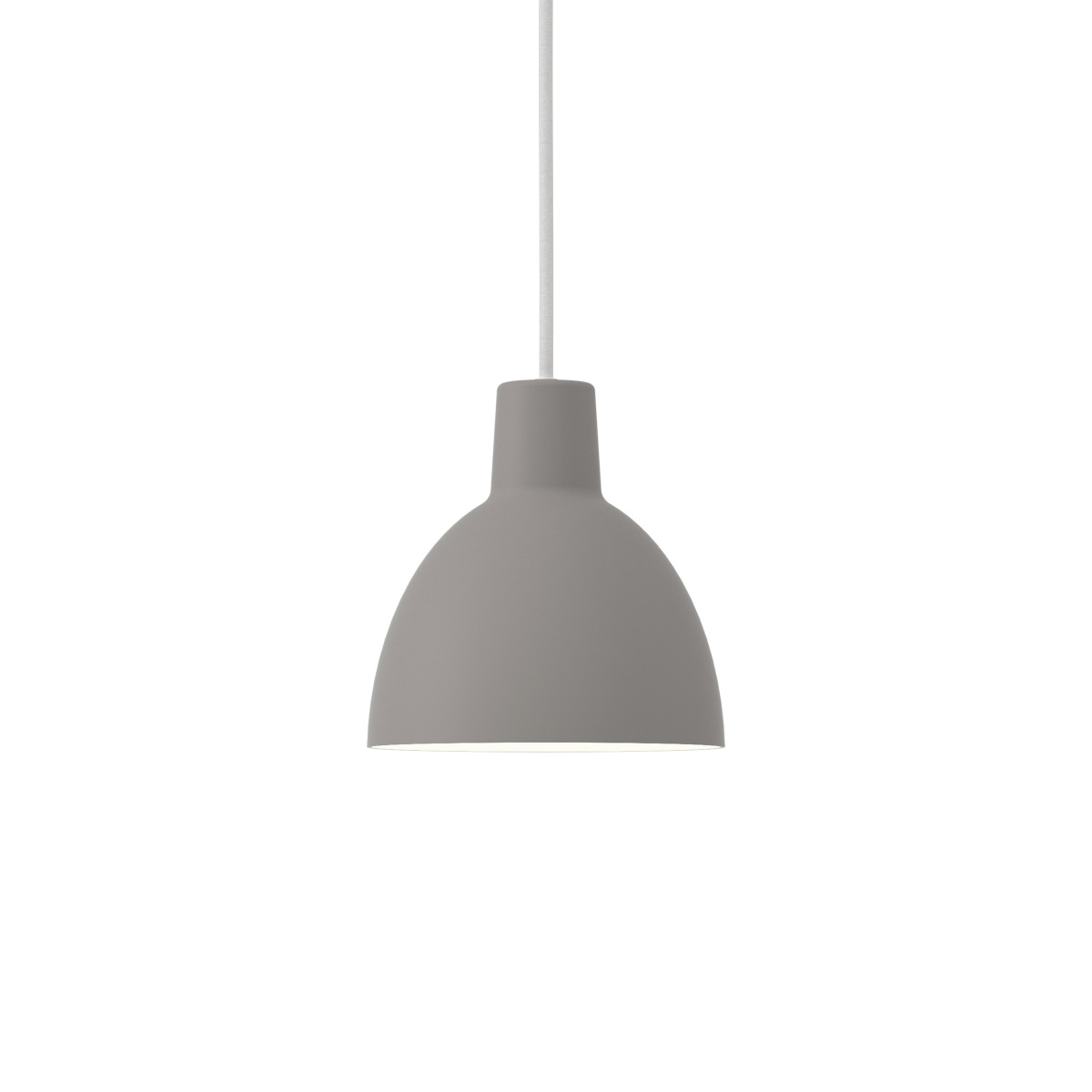 Louis Poulsen Toldbod Pendelleuchte Ø 17 cm, light grey, minimalistisches Design, stimmungsvolle Beleuchtung, hochwertige Lampe