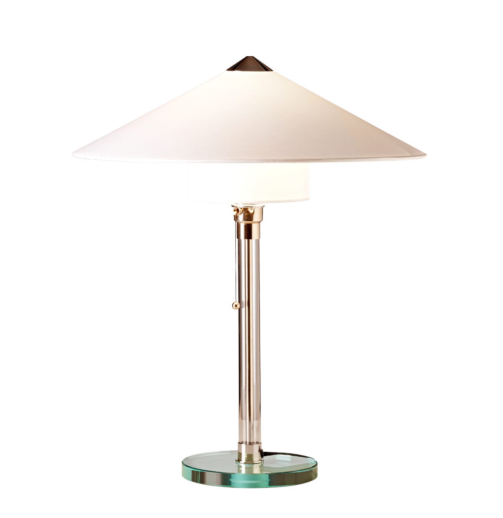 Tecnolumen Wagenfeld WG 27 Tischleuchte – klassisches Design aus den 1920er Jahren mit hochwertiger Glas- und Metallkonstruktion