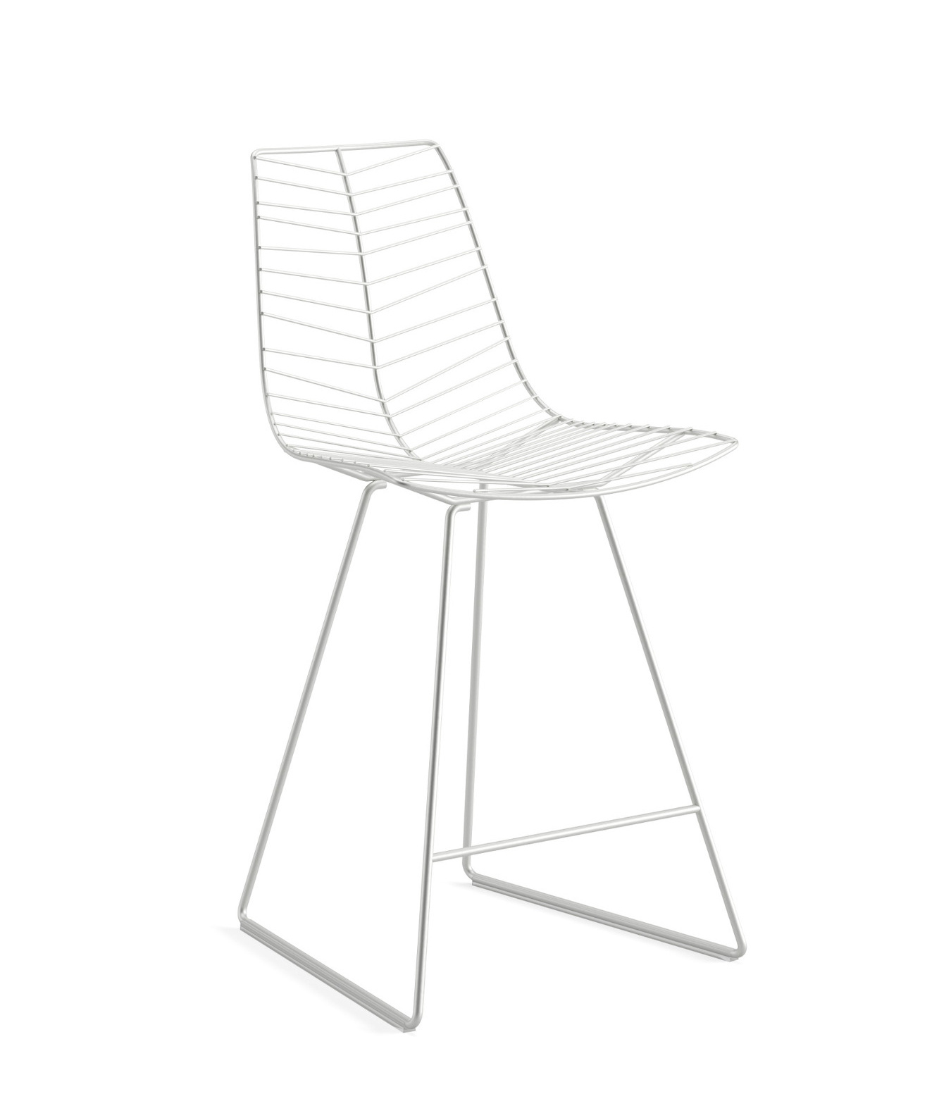 Leaf Barhocker, höhe 64 cm, weiß #1817