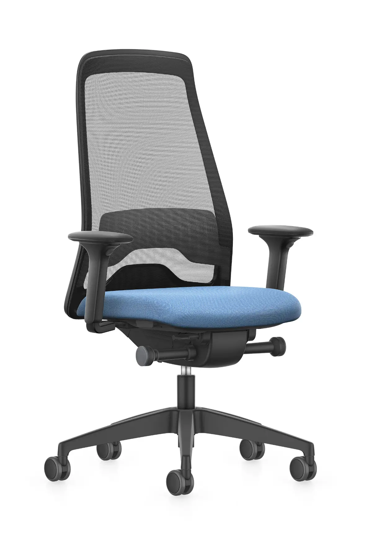 Interstuhl EVERYis1 EV212 Bürodrehstuhl Blau Frontansicht