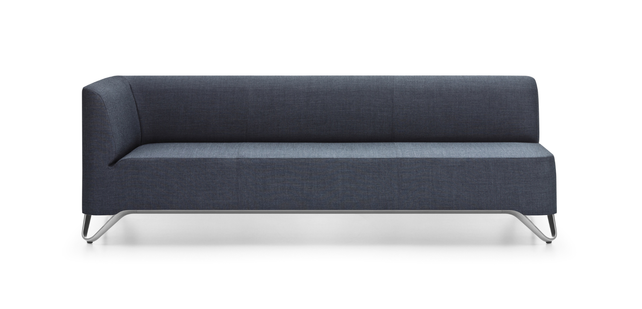 SoftBox 3R Sofa 3-Sitzer, Armlehnen rechts, Kufengestell