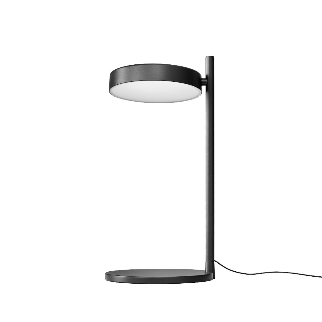 w242 Pastille alu b2 Tischleuchte, jet black
