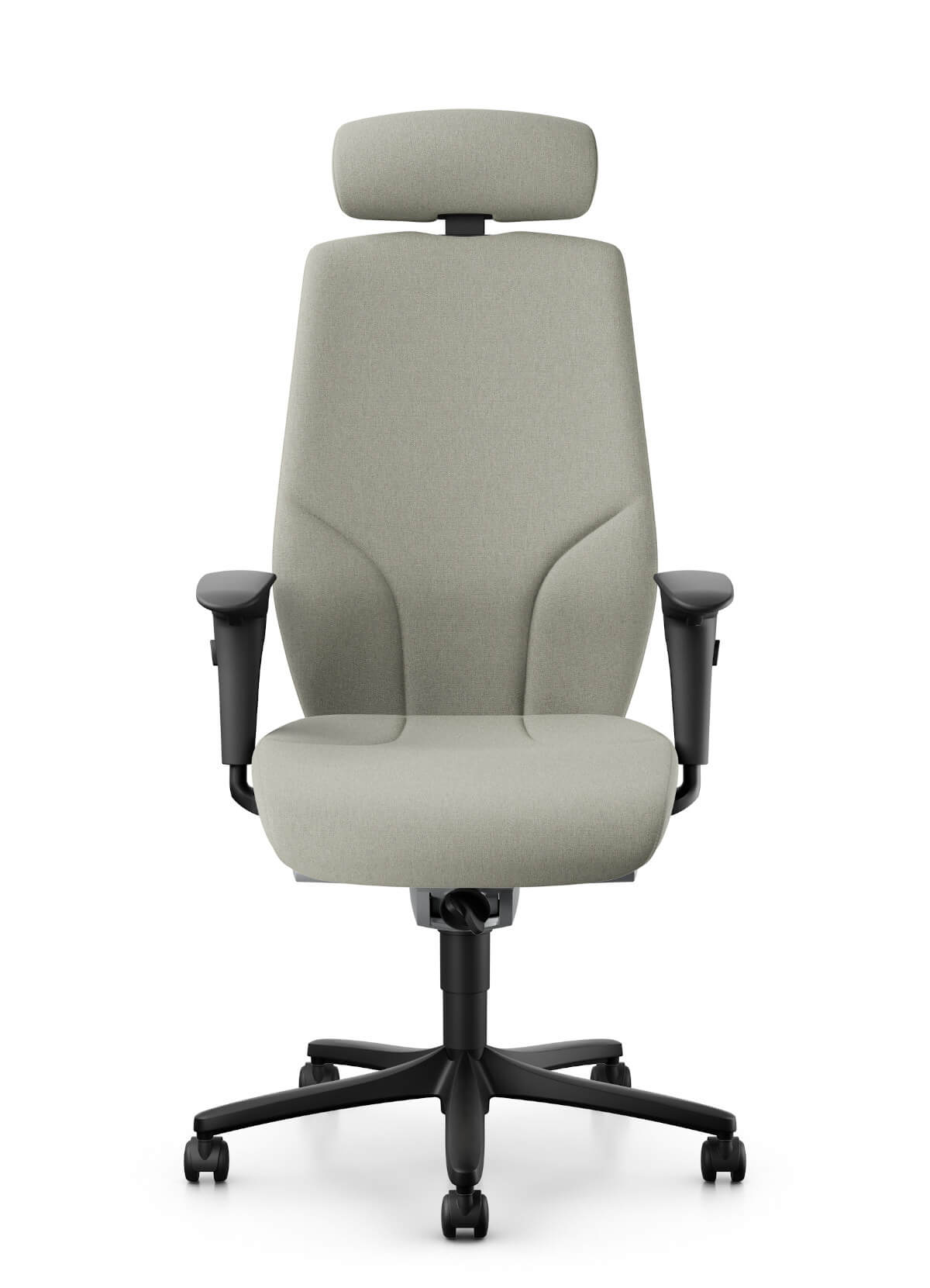 Giroflex 64-9878 Chefsessel mit verstellbarer Kopfstütze und Armlehnen, komfortabler ergonomischer Bürostuhl fürs Büro