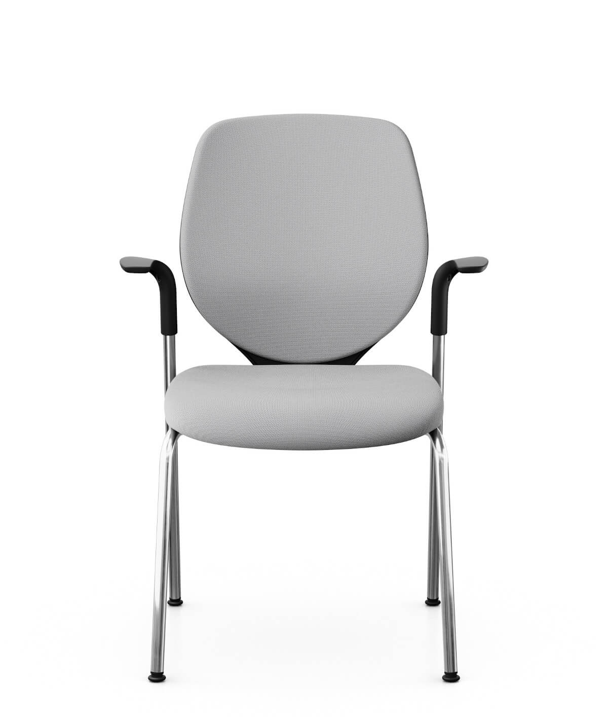 Giroflex 353-7504 Besucherstuhl gepolstert mit Armlehnen – ideal für Konferenzraum und Empfang